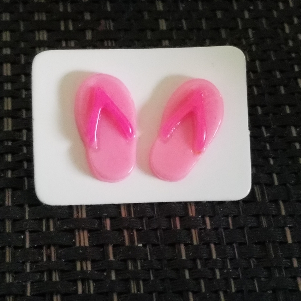 Pink Flip Flop Earrings